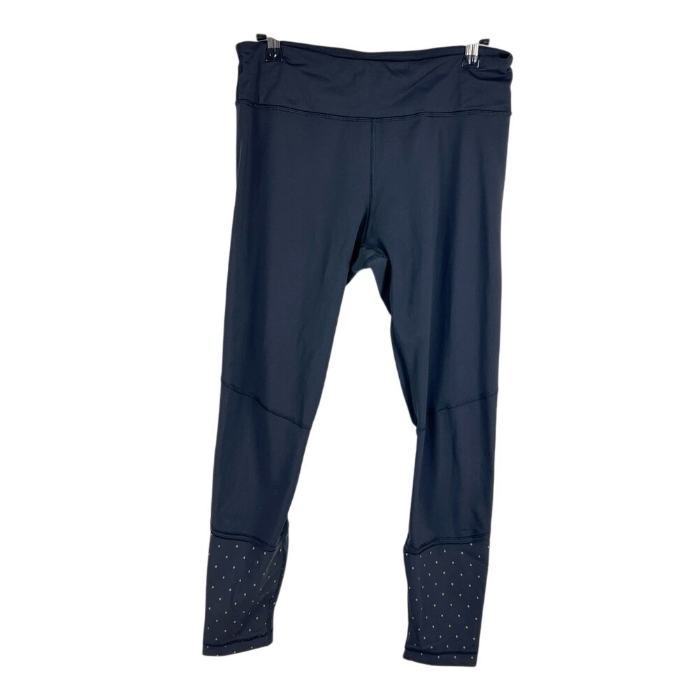 Lululemon Women's Running Leggings – Black with Gold Dot‎ Detail 8 Tight